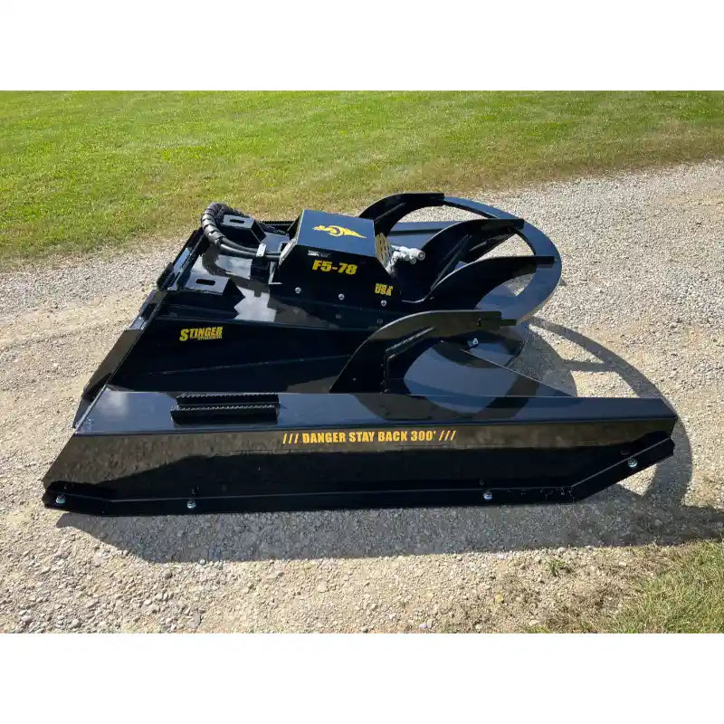 Stinger Attachments TF5 Twister skid steer brush cutter, black, gallery image 14, 800x800 square view