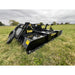 Stinger Attachments TF3 Twister skid steer brush cutter on grass with hydraulic hose connection, gallery position 9, 800x800 square image