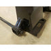 Close-up of Stinger Attachments BS3 skid steer bale spear showing the hookup and weld detail, square 800x800 image.