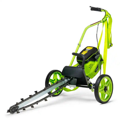 GeoRipper GR727 Mini Trencher with 27-inch digging chain and EZ-Kart attachment, gallery position 1 angle view
