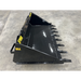 Stinger Attachments TB Tractor Tooth Bucket skid steer attachment with seven teeth, gallery image 7, 800x800 square view.