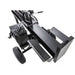 Top-down view of Swisher 22-Ton Timber Brute Eco Split electric log splitter showing splitting beam and wheels, gallery position 1