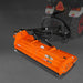 angled view of orange MechMaxx 78-inch 3-point offset ditch bank verge flail mower at gallery position 1
