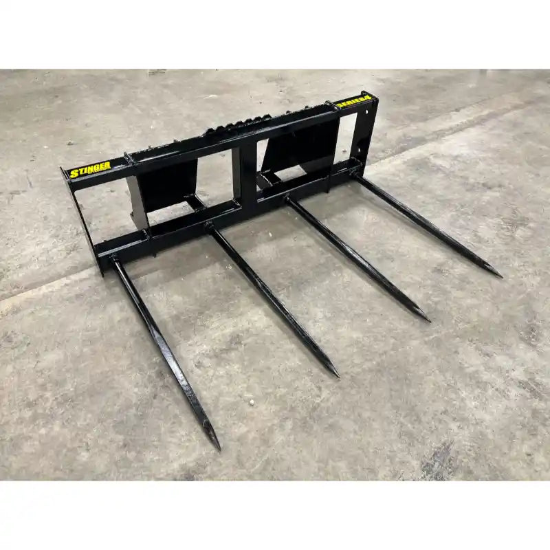 Stinger Attachments BS4-DL-WL Wheel Loader Double Large Bale Spear