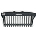 top-down view of black MechMaxx 44-inch mini skid steer rock bucket with 3-inch tine spacing gallery 1