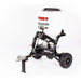 Swisher 52-Gallon tow-behind spreader with white hopper, black frame, pneumatic tires, and trailer hitch, gallery position 1