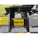 Stinger Attachments TF4 Twister skid steer brush cutter close-up gallery 3 showing fork slot and flow range label