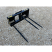 Stinger Attachments BS1 Series 1 Skid Steer Bale Spear with three 49-inch spears on gravel ground, gallery 1 view