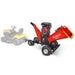 MechMaxx 8 inch HONDA E-Start 688cc gas-powered drum wood chipper with tow-behind hitch at gallery position 1