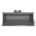 39-inch MechMaxx digging bucket attachment for MEC17, MEC17PRO mini excavator front view gallery position 1