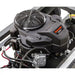 Close-up of Kawasaki FS481V engine unit mounted on Swisher 66-inch finish mower frame, gallery position 1