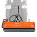front view of orange MechMaxx 63-inch PTO flail mower with hydraulic side shift at gallery position 1
