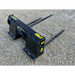 Stinger Attachments BS1 Series 1 Skid Steer Bale Spear with three large 49” spears on gravel, square image, gallery position 6