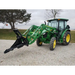 Green tractor equipped with Stinger Attachments STP Tractor Tree Puller shown in square gallery position 9, 800x800 px