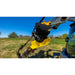 Stinger Attachments BF Bigfoot 900 skid steer trencher in field, gallery image 2, square 800x800 dimensions