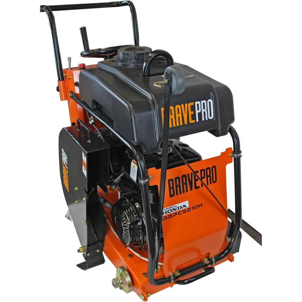 BravePro BRPCS210H Walk-Behind Concrete Saw – Honda GX390, 14in.-20in Blade Capacity
