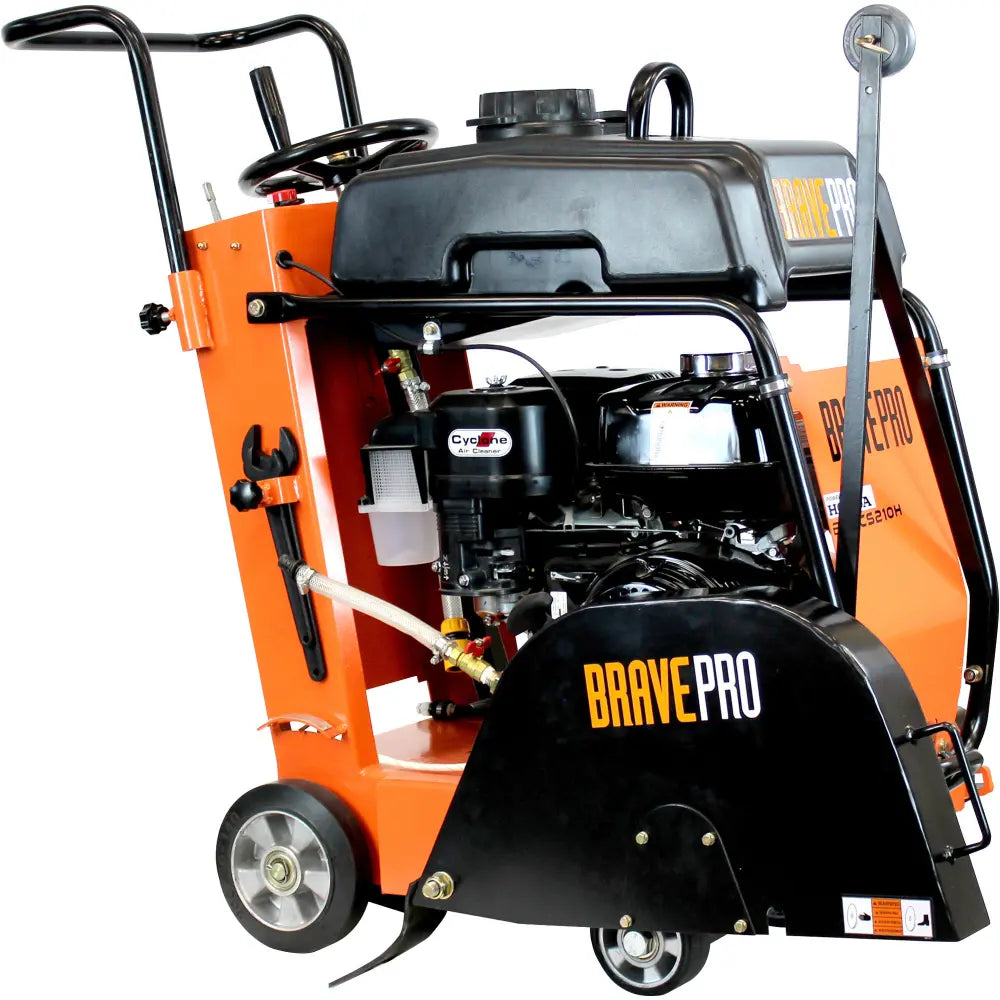 BravePro BRPCS210H Walk-Behind Concrete Saw – Honda GX390, 14in.-20in Blade Capacity