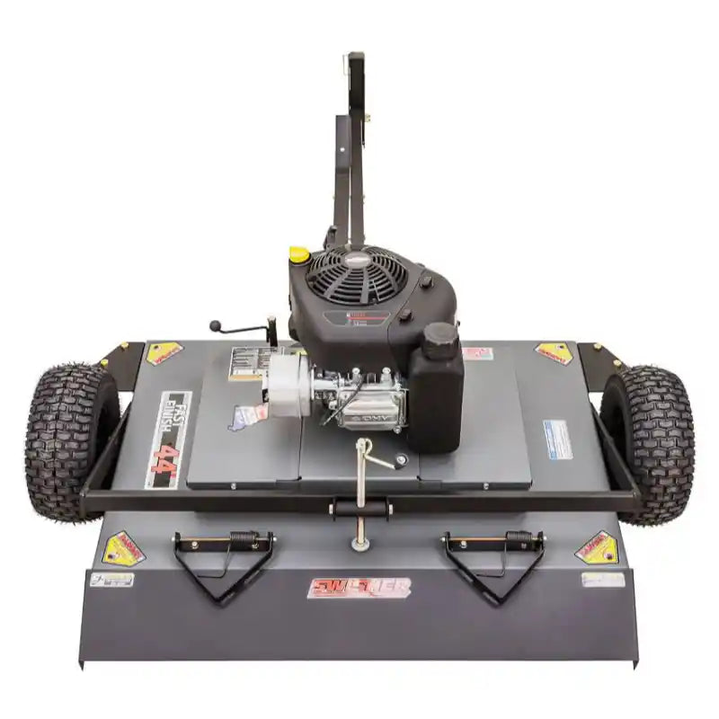 Swisher 44-inch finish cut mower with 11.5HP engine, caster wheels, and steel deck, gallery position 1