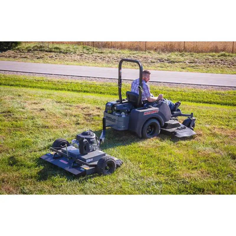 Swisher 44-inch finish cut mower with 11.5HP engine and tow-behind finish cut mower attachment, gallery position 1