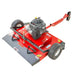 Swisher 44-inch tow-behind finish cut mower with 11.5HP engine, red steel deck, and pneumatic tires, gallery position 1