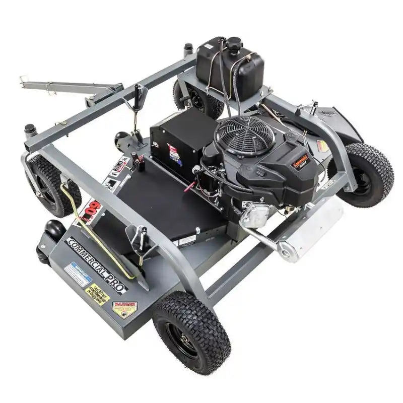 Swisher 60-inch finish cut mower with 14.5HP engine, steel frame, pneumatic tires, and fuel tank, gallery position 1