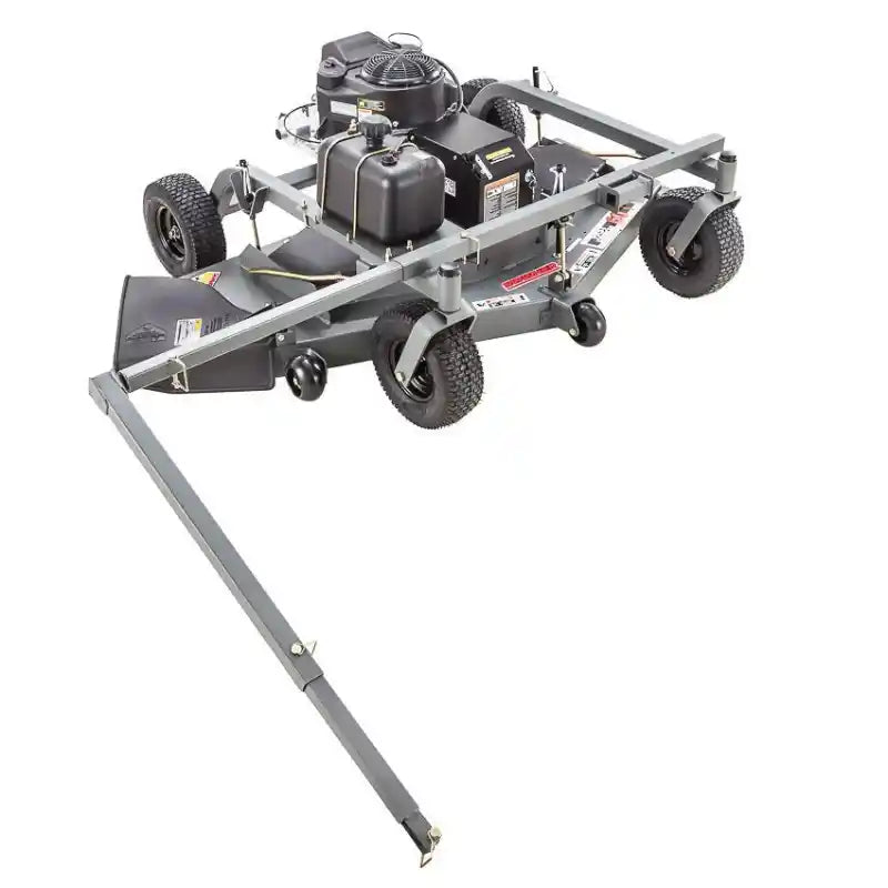 Swisher 60-inch finish cut mower with 14.5HP engine, steel frame, pneumatic tires, and tow bar, gallery position 1