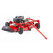 Swisher 60-inch finish cut mower with 15.5HP engine and tow bar, front angle, gallery position 1
