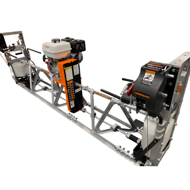 MBW Modular Vibratory Truss Screed with Honda GX160 engine, metal truss frame, and control handle, gallery position 1