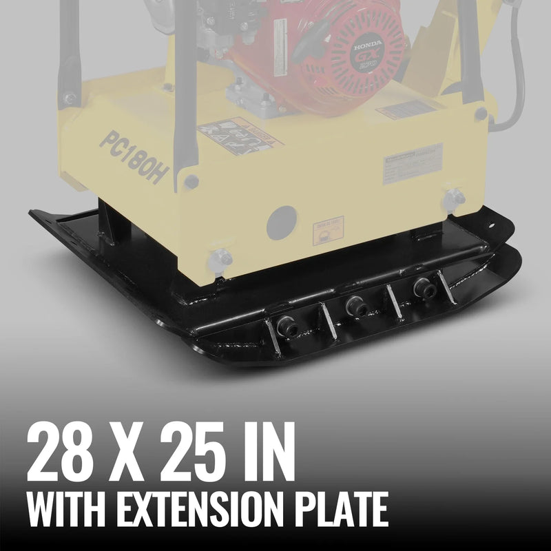 Large 28" × 25" Plate With Extension
