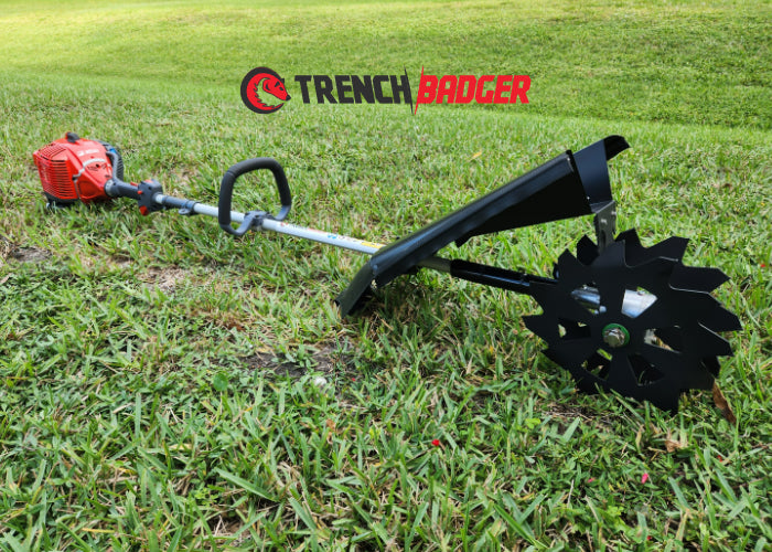 TrenchBadger Pro 12 – Portable 12" Deep‑Cut Trencher (Efco 2‑Cycle Engine)