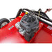 Close-up of 11.5HP engine mounted on red Swisher 44" rough cut brush mower deck, gallery position 1