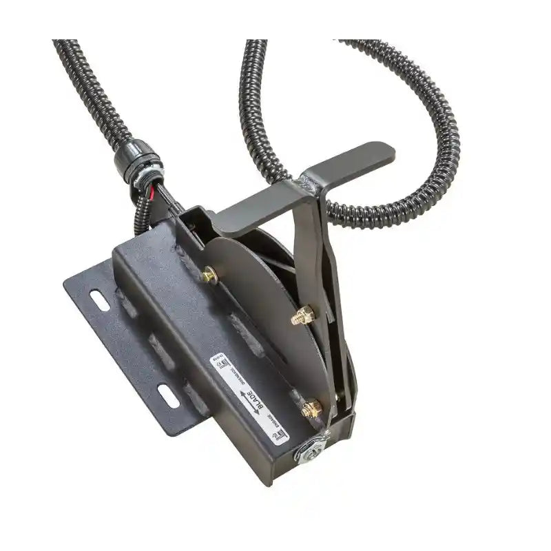 Close-up of control lever and cable assembly for Swisher 44" Rough Cut Brush Mower, gallery position 1