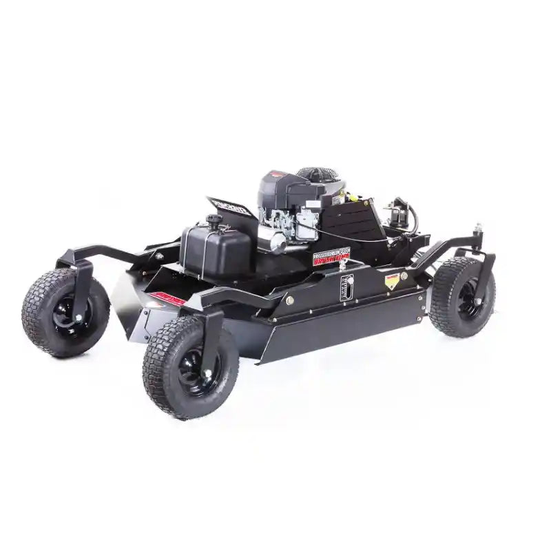 Swisher 44" brush cutter with 4 wheels and Kawasaki engine, isolated white background, gallery position 1