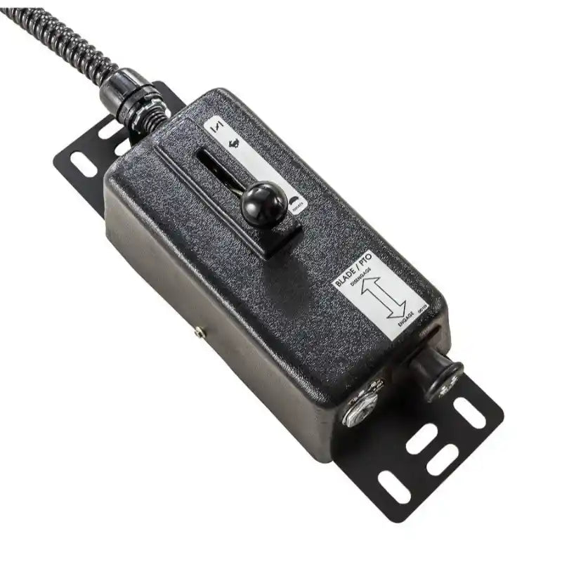 Throttle control lever assembly for Swisher 44-inch rough cut mower, black housing, gallery position 1