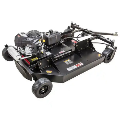 Swisher 52-inch tow-behind rough cut mower with 14.5HP engine, caster wheels, and hitch attachment, gallery position 1