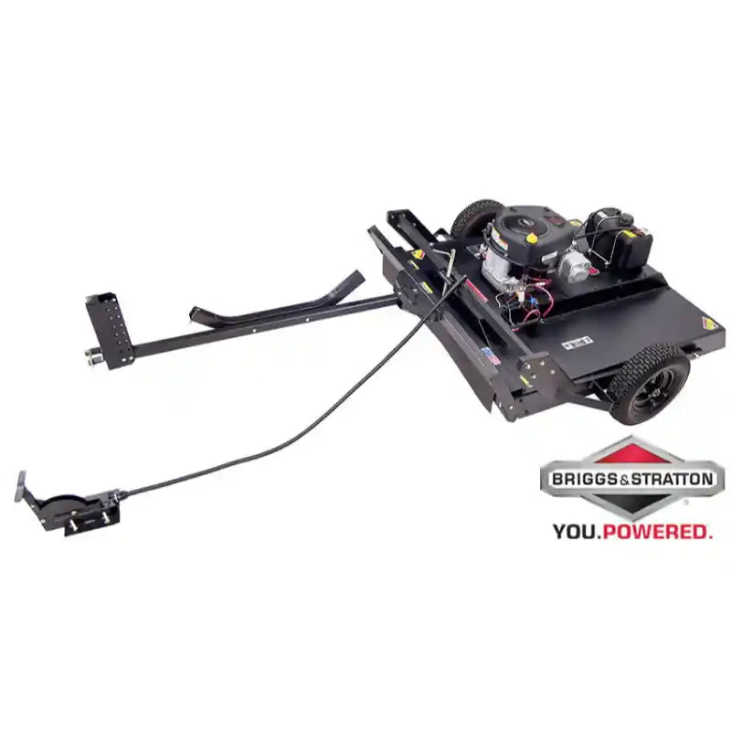 Swisher 44-inch rough cut brush cutter with 15.5HP Briggs & Stratton engine and tow bar, gallery position 1 view