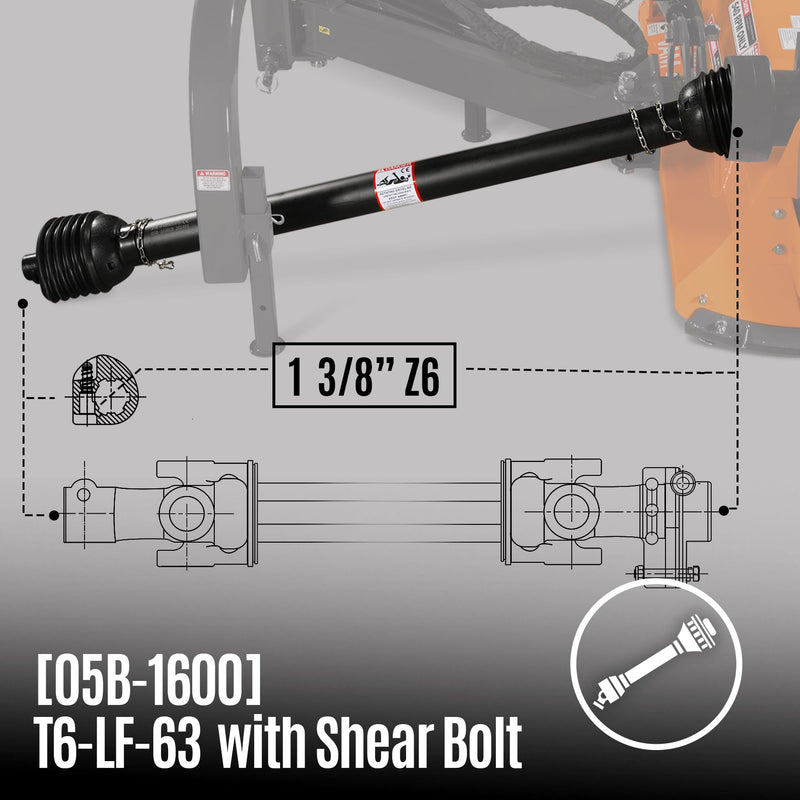 PTO shaft(1- 3/8’’ Z6)