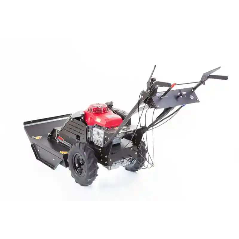Swisher 24-inch walk-behind rough cut mower with Honda 10.2HP engine, angled front left view, gallery position 1