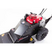 Swisher 24-inch walk-behind rough cut mower with Honda 10.2HP engine, angled close-up, gallery position 1