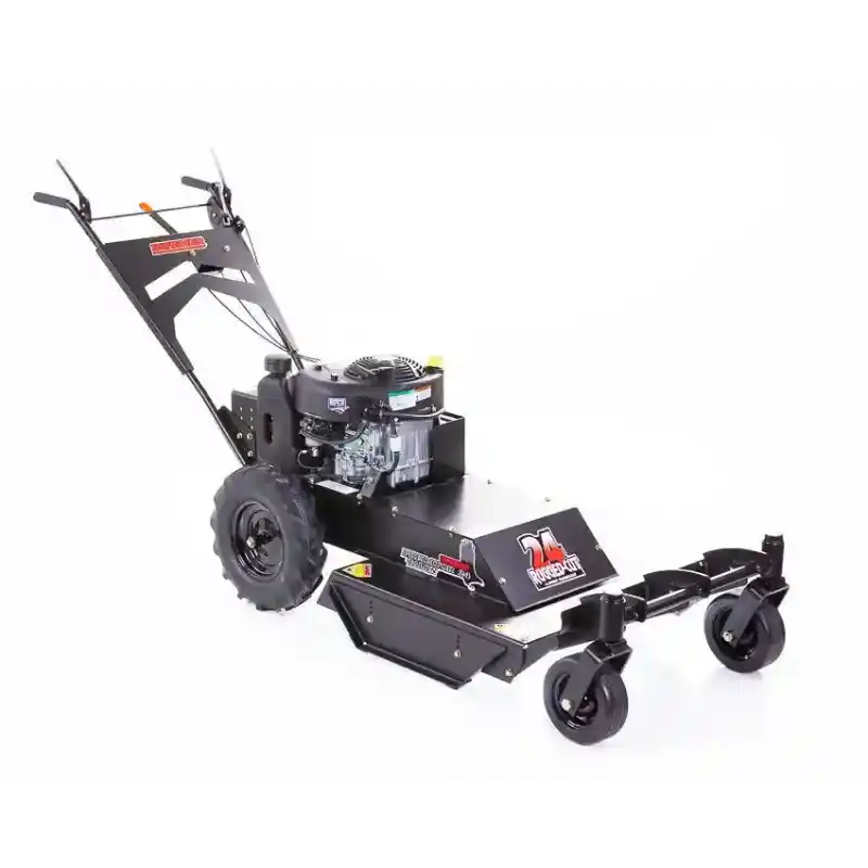 Swisher walk-behind rough cut mower with 24-inch deck, casters, and Briggs & Stratton engine, gallery position 1