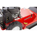Close-up of engine and rear tire on Swisher 24-inch walk-behind rough cut mower, 11.5HP Briggs & Stratton, gallery position 1