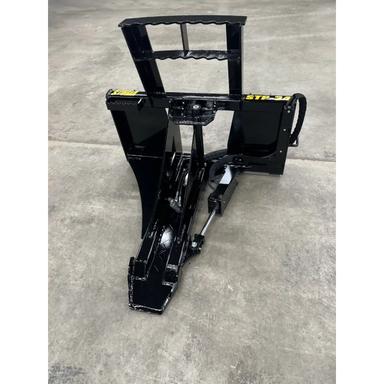 Stinger Attachments STP Skid Steer Tree Puller, black finish, gallery position 2, square 800x800 image.