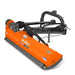 angled front view of orange MechMaxx 65-inch standard 3 point offset flail ditch bank mower, gallery position 1