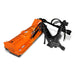 angled view of orange MechMaxx 78-inch 3-point PTO offset ditch bank verge flail mower at gallery position 1