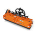 angled front-right view of orange Angry Bear 78-inch PTO flail mower with three-point hitch at gallery position 1