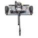 Swisher 44-inch finish cut mower with 11.5HP engine and tow bar, top-down front view, gallery position 1
