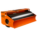 Orange trench roller attachment with black cylindrical drum and model number ATS73 on side panel