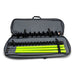 Open black carrying case containing black auger bit and four green extension rods, MiniTrencher SB216e gallery position 1