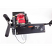 Swisher 24-inch walk-behind rough cut mower with Honda 10.2HP engine, rear view showing control panel, gallery position 1