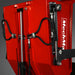 Close-up of hydraulic cylinders and hoses on red MechMaxx D50HTFL tracked dumper bucket, gallery position 1